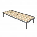Rete Singola con Doghe Verticali in Legno Bio Comfort 2 80x190 cm - Mast