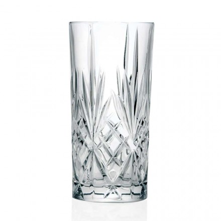 12 Bicchieri Tumbler Alto Highball per Cocktail in Eco Cristallo - Cantabile Viadurini