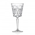 12 Calici per Acqua Bibite o Cocktail Design in Eco Cristallo Decorato - Destino