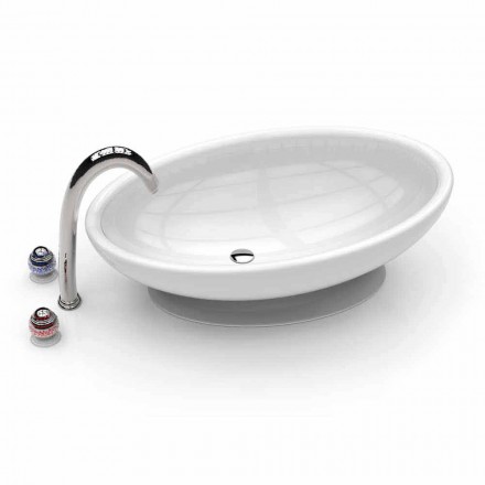 Lavandino Bagno Design Egg Made in Italy Viadurini