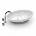 Lavabo da appoggio moderno Egg, prodotto artigianle italiano