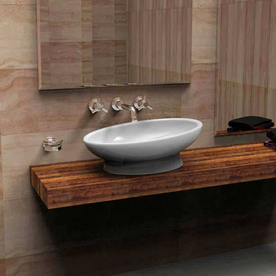 Lavandino Bagno Design Egg Made in Italy Viadurini