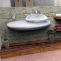 Lavabo sospeso dal design moderno Stone fatto in Italia