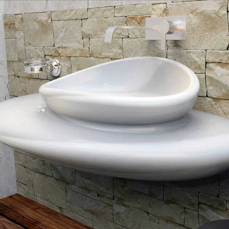 Lavabo Design Moderno Stone Made in Italy Viadurini