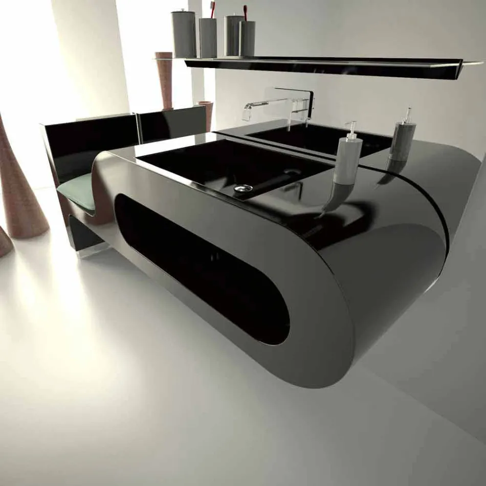 Lavandino Design Bagno Garfish  Made in Italy Viadurini