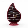 Libreria moderna in Solid Surface Clorofilla made in Italy