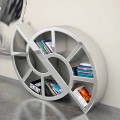 Libreria design moderno fatta artigianalmente in Italia Nicol