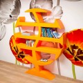 Libreria moderna Stevenson fatta artigianalmente in Italia