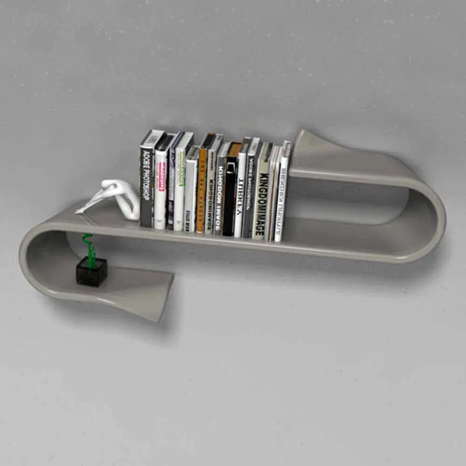 Mensola Design Moderno Waveshelf Made in Italy Viadurini