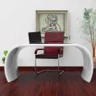 Scrivania Design Ufficio Ola Made in Italy Viadurini