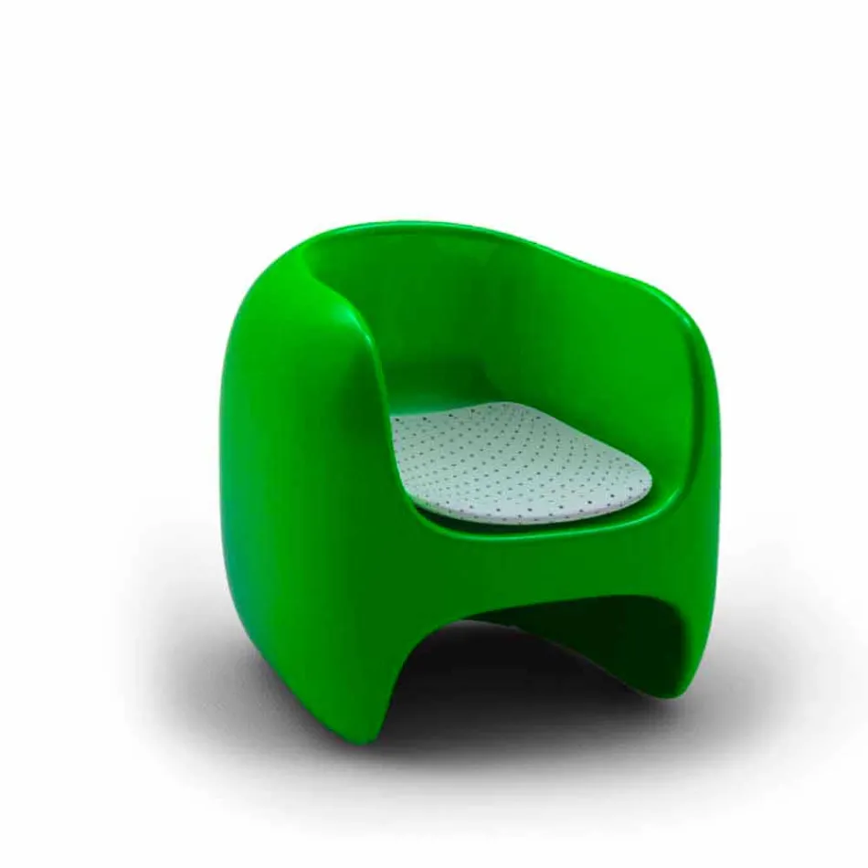 Poltrona Design Moderno Apple Made in Italy Viadurini