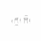 2 Poltrone da Esterno in Metallo Verniciato Impilabili Made in Italy - Adia Viadurini