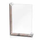 2 Portafoto Multiplo da Tavolo in Plexiglass Colorato o con Legno - Menelao Viadurini