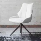 2 Sedie da Interno Metallo Bronzo Seduta Tessuto Bliss - Varen Viadurini