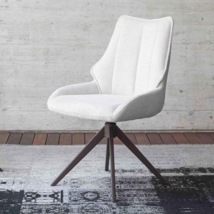 2 Sedie da Interno Metallo Bronzo Seduta Tessuto Bliss - Varen Viadurini