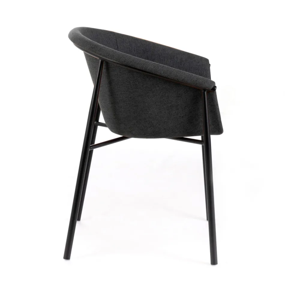 4 Sedie con Seduta in Tessuto Disponibile in Diverse Finiture - Toscana Viadurini