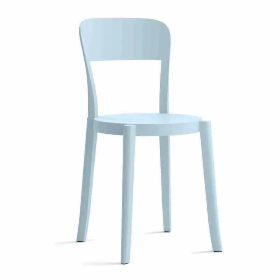 4 Sedie Impilabili da Esterno in Polipropilene di Design Made in Italy - Alexus Viadurini