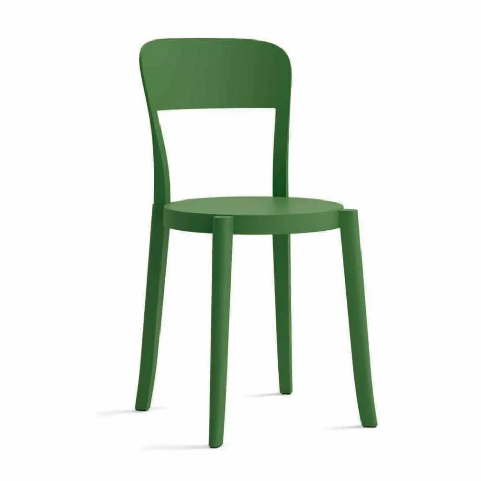 4 Sedie Impilabili da Esterno in Polipropilene di Design Made in Italy - Alexus Viadurini