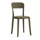 4 Sedie Impilabili da Esterno in Polipropilene di Design Made in Italy - Alexus Viadurini