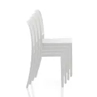 4 Sedie Indoor e Outdoor Impilabili in Polipropilene - Pavone Viadurini