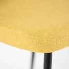 4 Sedie per il Soggiorno Realizzate in Tessuto di Diversi Colori e Metallo - Tuberosa Viadurini