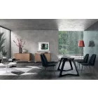 4 Sedie per Sala da Pranzo Imbottite Rivestite in Velluto Made in Italy – Granella Viadurini