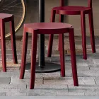 4 Sgabelli da Esterno Impilabili Design in Polipropilene Made in Italy - Anona Viadurini