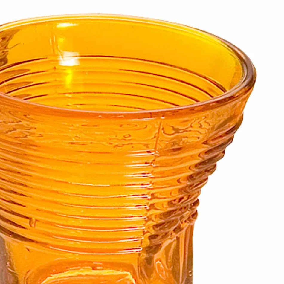6 Tazzine Bicchieri Accartocciati da Caffè in Vetro Design Colorato - Sarabi Viadurini