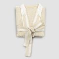 Accappatoio Kimono di Lusso di Lino e Cotone, 2 Finiture Made in Italy - Kleone