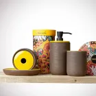 Accessori Bagno in Argilla Refrattaria Gialli Made in Italy - Antonella Viadurini