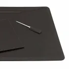 Accessori per Scrivania in Cuoio Rigenerato da 5 Pezzi Made in Italy - Ebe Viadurini