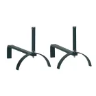 Alari per il Camino in Diverse Finiture Altezza 25 cm Made in Italy - Rinoceronte Viadurini
