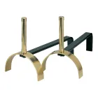 Alari per il Camino in Diverse Finiture Altezza 25 cm Made in Italy - Rinoceronte Viadurini