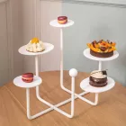 Alzatina per Dolci di Design in Acciaio Verniciato Made in Italy - Pennellope Viadurini