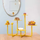 Alzatina per Dolci di Design in Acciaio Verniciato Made in Italy - Pennellope Viadurini