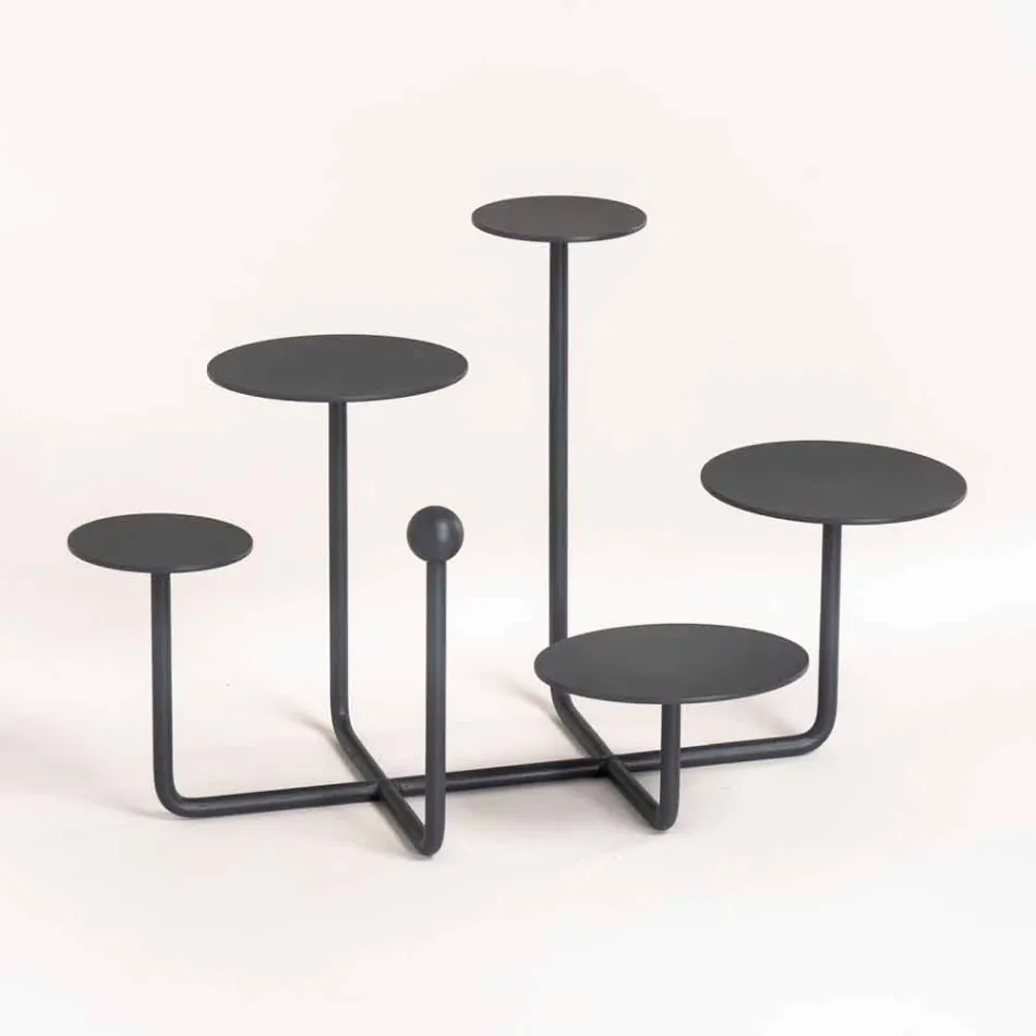 Alzatina per Dolci di Design in Acciaio Verniciato Made in Italy - Pennellope Viadurini