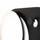 Appendiabiti da Parete Moderno in Acciaio con Specchio Made in Italy - Pilippo Viadurini