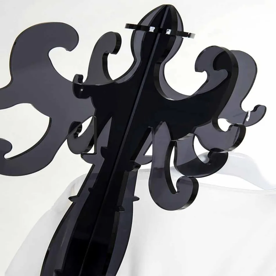 Appendiabiti da terra, design classico, in plexiglass Giave Viadurini