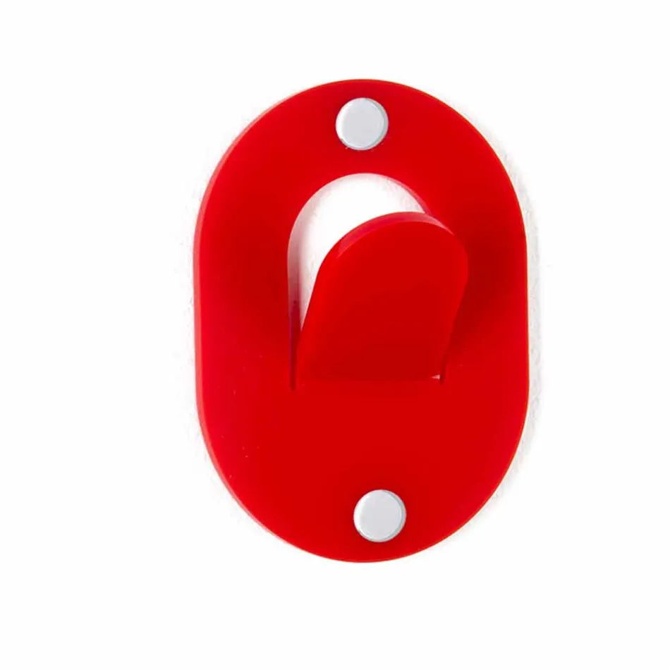 Appendino da Parete in Plexiglass Colorato 5 Pezzi Design a Clip - Freddie Viadurini