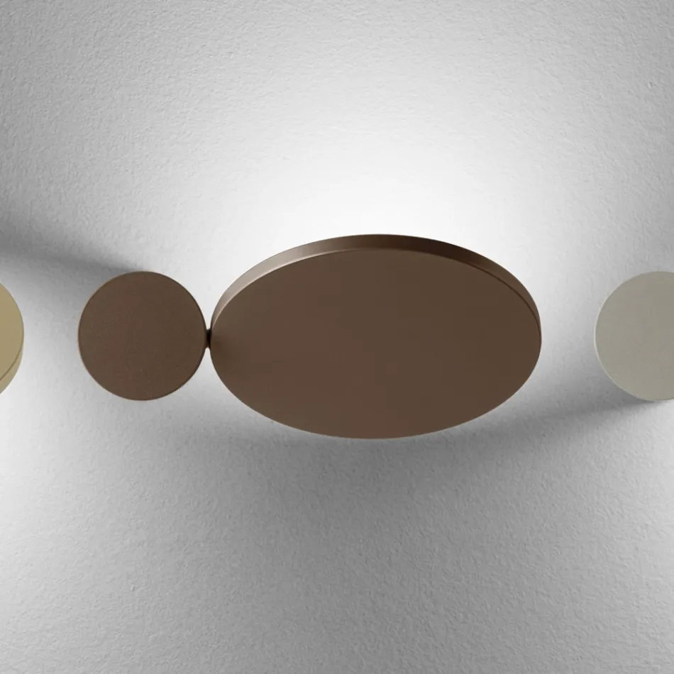 Appique da Parete in Metallo Roteante a 345° Made in Italy - Lumi Viadurini