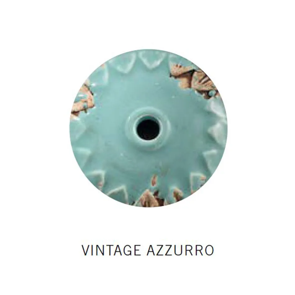 Applique a 3 Faretti Industriale Artigianale in Ferro e Ceramica - Loft Viadurini