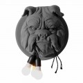 Applique a Muro a 3 Luci in Ceramica Grigia o Bianca Design Moderno - Dogbull