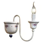 Applique a Muro Artigianale in Ceramica e Ottone Dipinta a Mano - Sanremo Viadurini