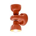 Applique a Muro in Ceramica con 2 Luci Made in Italy - Berimbau