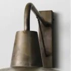 Applique a muro in ferro anticato stile industriale Sally Il Fanale  Viadurini