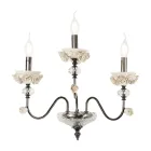 Applique Classica 3 Luci in Porcellana e Vetro Soffiato Lusso - Eteria Viadurini