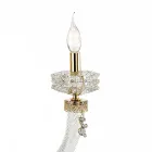 Applique Classica 3 Luci Vetro Artigianale Lusso Made in Italy - Saline Viadurini