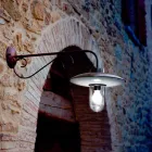 Applique con vetro Re Lear in rame, alluminio e ottone Viadurini