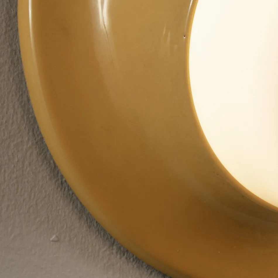 Applique da Esterno in Maiolica e Vetro Soffiato Made in Italy - Toscot Swinger Viadurini