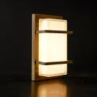 Applique da Esterno in Ottone, E27 e Stile Geometrico Made in Italy - Cristallo Viadurini